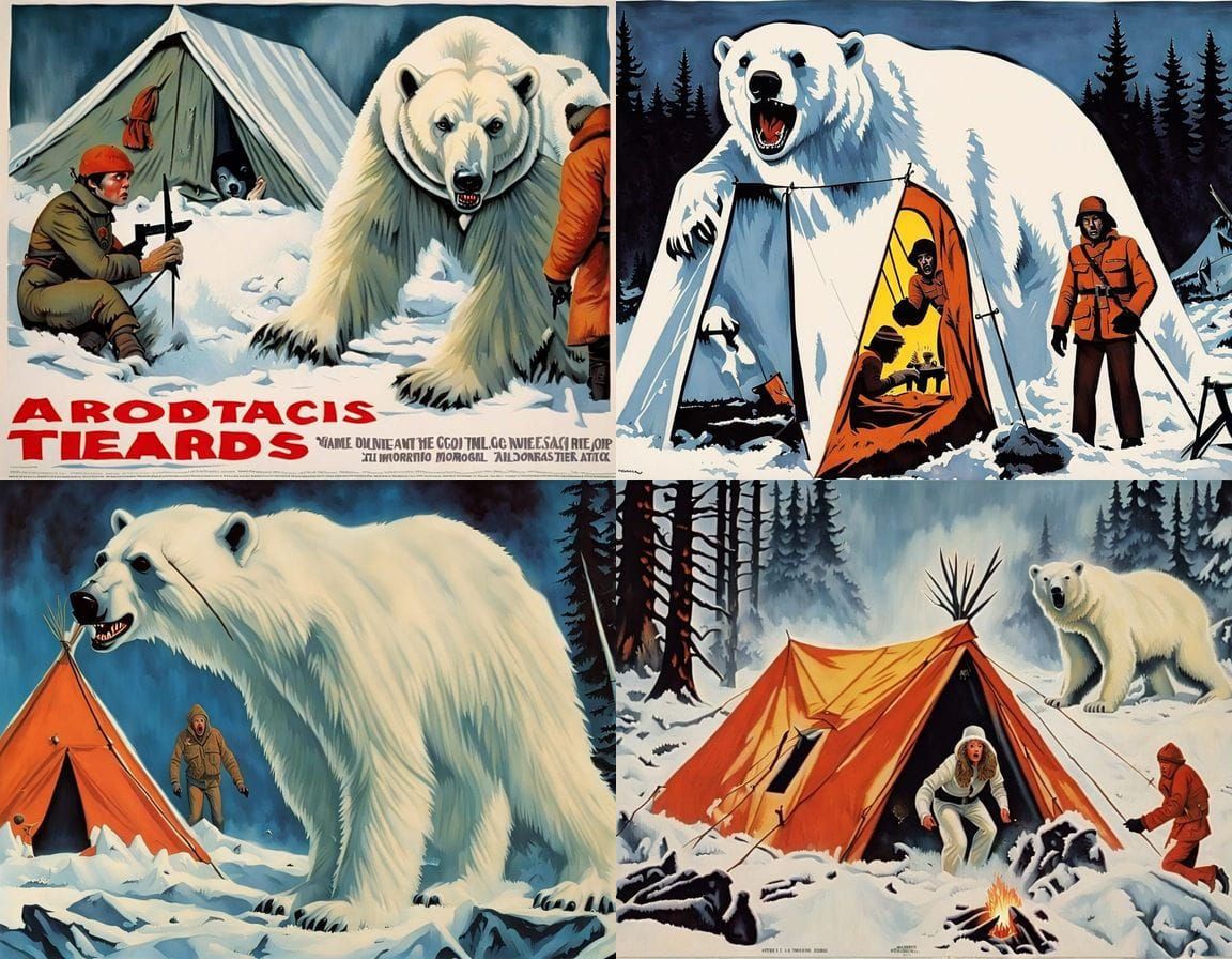 Frostbitten Horror in a 70s Horror Movie Poster