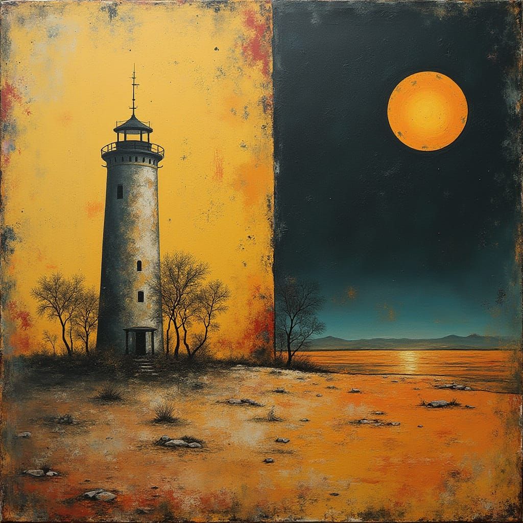 Banksy Lighthouse in Desert Nuclear Zone