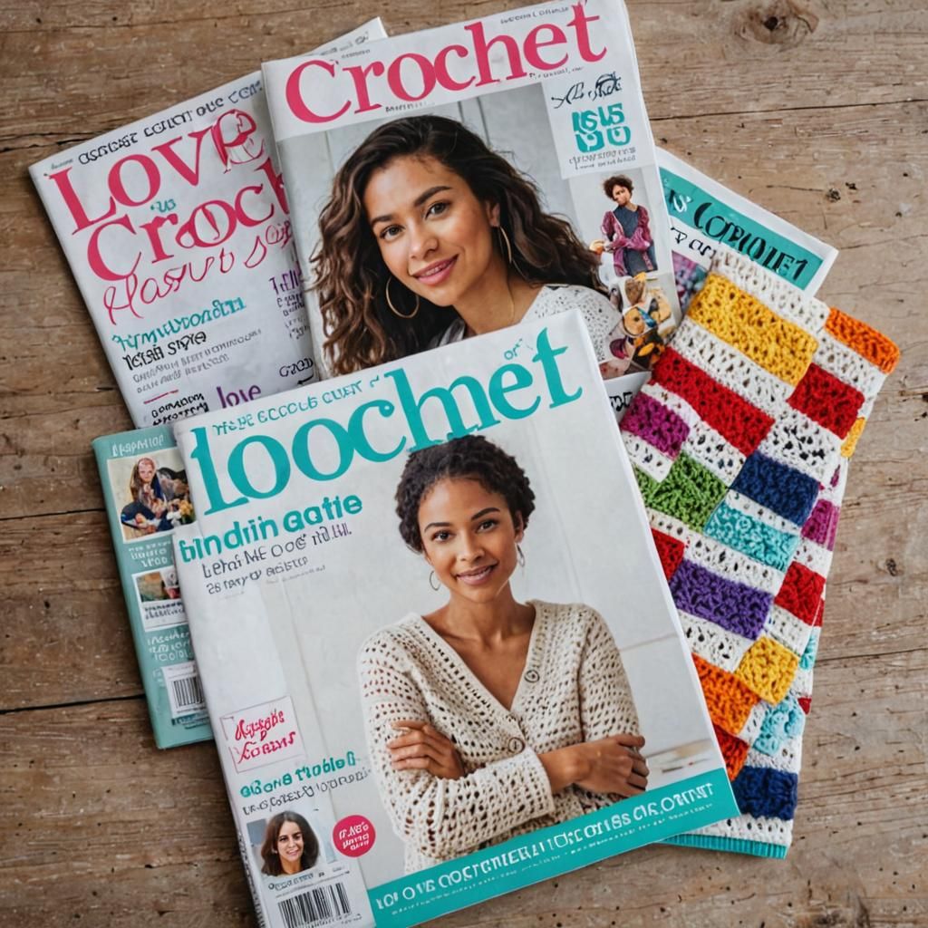 Love Crochet Magazine Stack