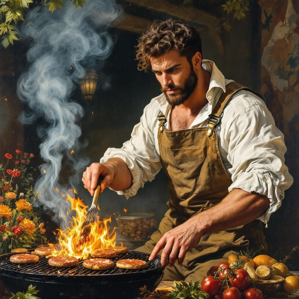 Baroque Man's BBQ Disaster in Versailles