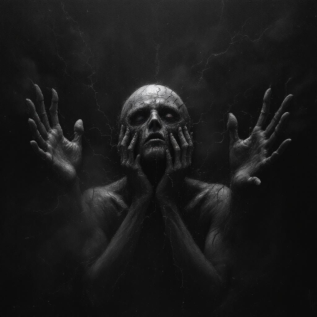 Resentment Consumes: An Expressionist Noir Portrait