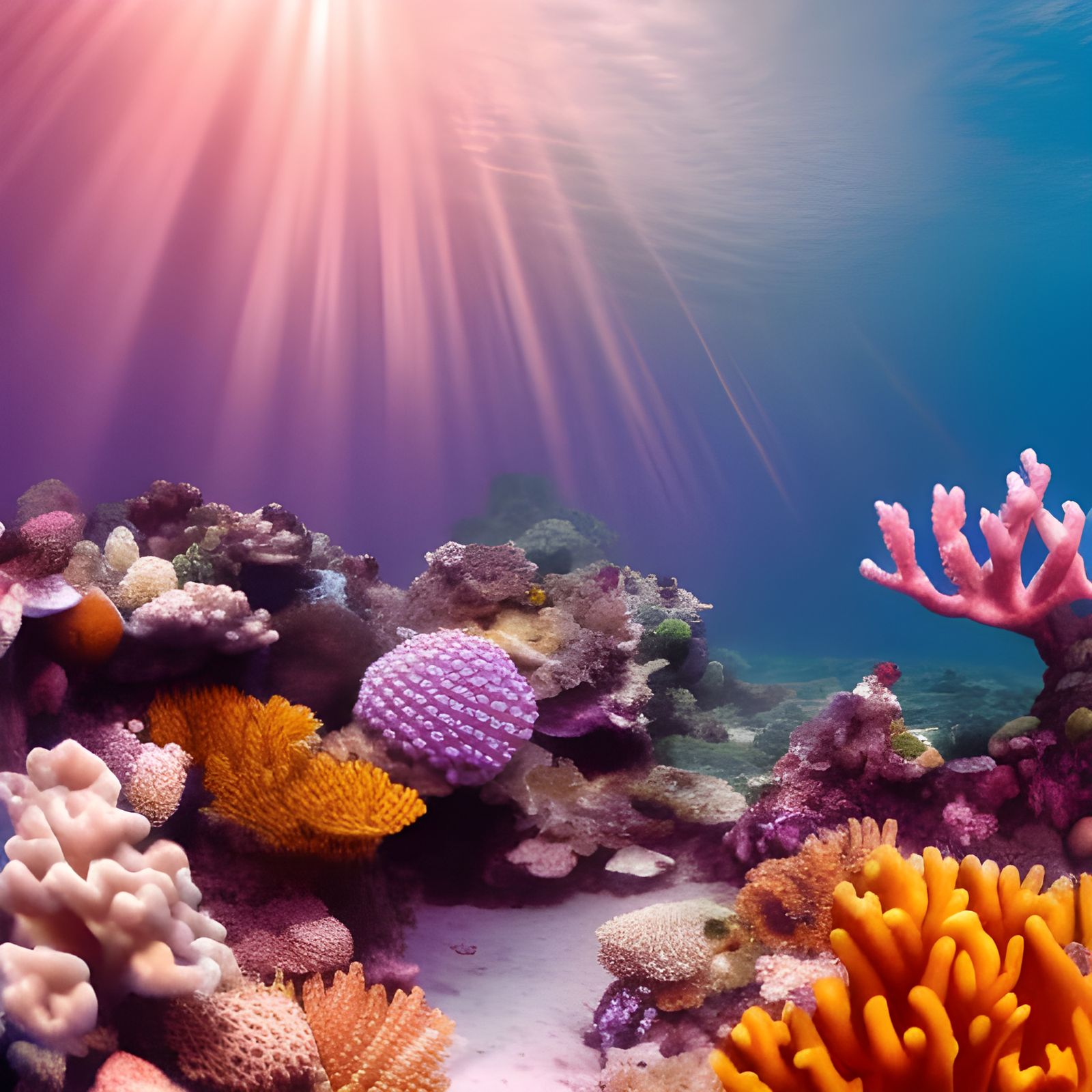 Magnificent Coral Reef in Sharp Focus