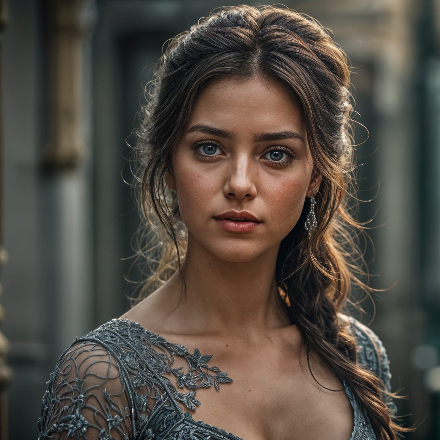 Hyperrealistic Portrait of a Beautiful Woman