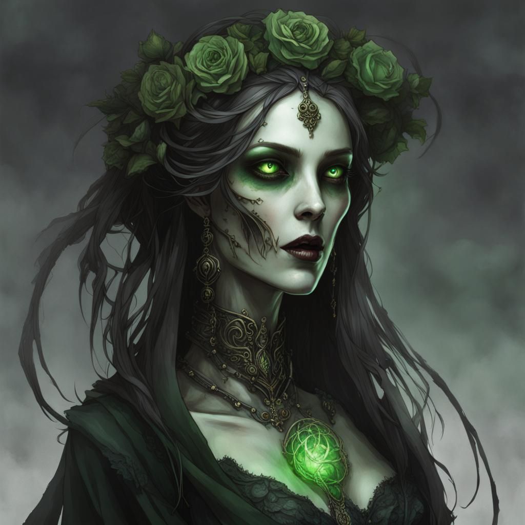 Elenya: Undead Noblewoman with Ethereal Glow