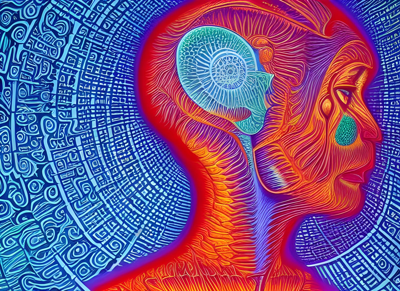 Visionary Abstract Calligraphy Fusion