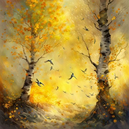 Seasonal Transition: A Landscape of Nature's Wonders