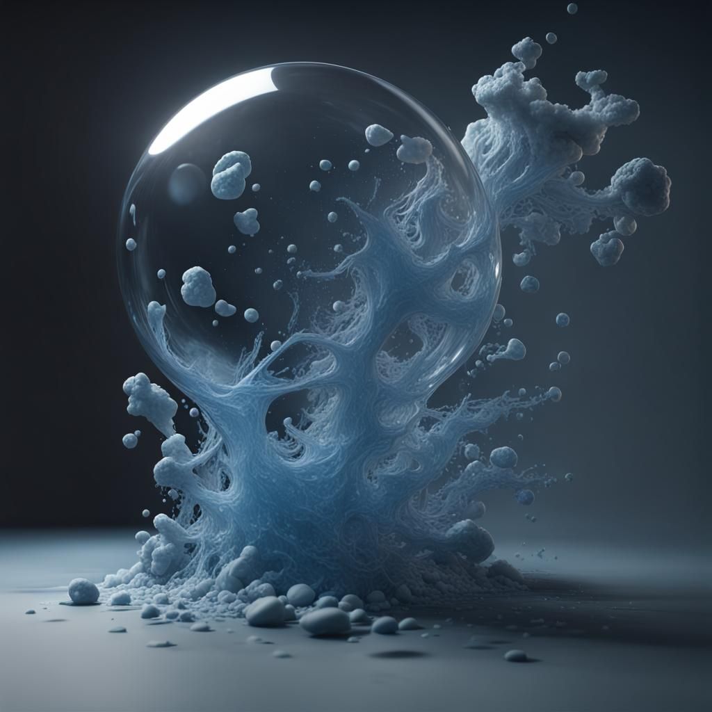 Blue Cel-Shaded 3D Render Art Styles