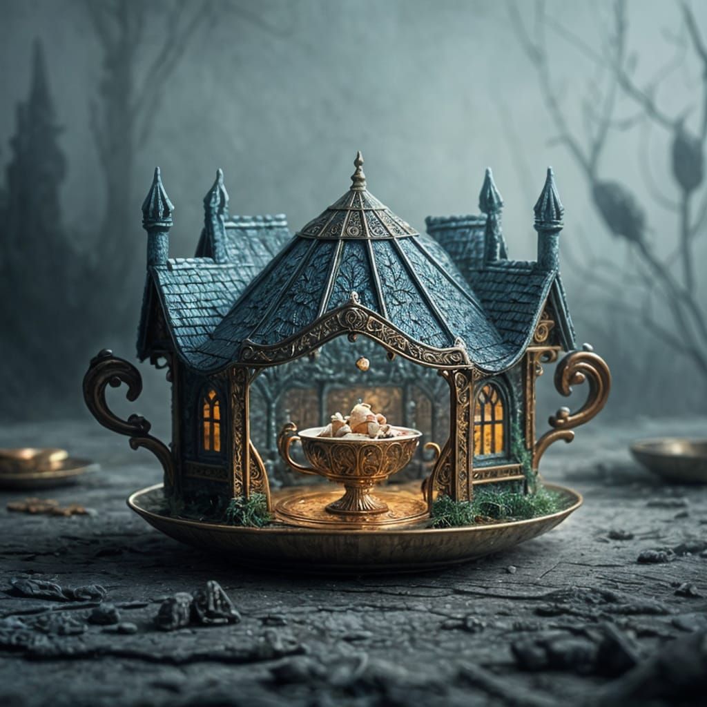 Fairy Tale Scenes Unfold in a Teacup