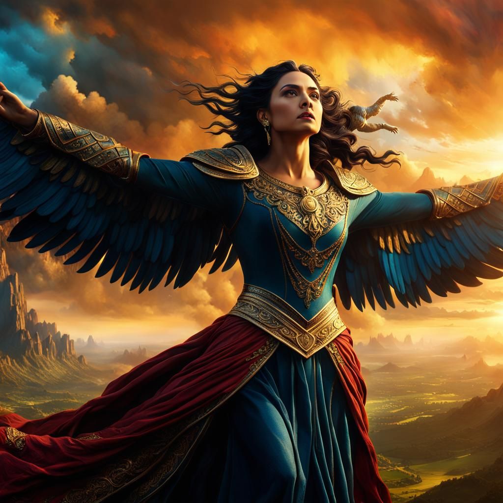 Uba Cruz Descends: Epic Cinematic Digital Painting