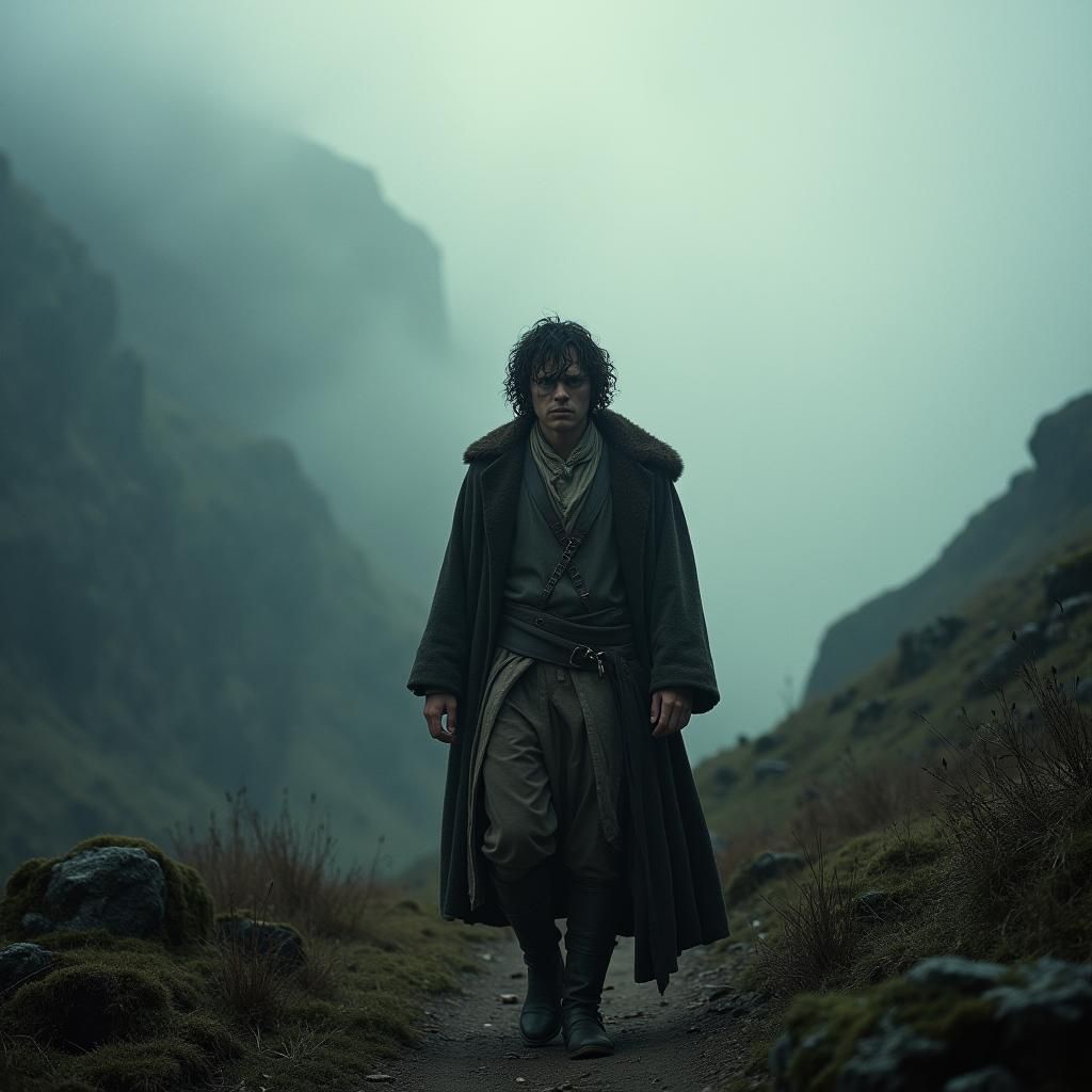 Frodo in Mordor: Cinematic Film Still