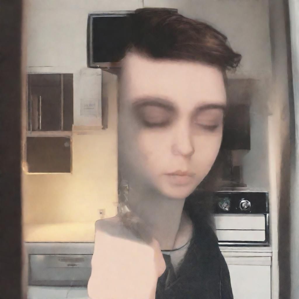 AI Image of Someone Pretending Not to Care