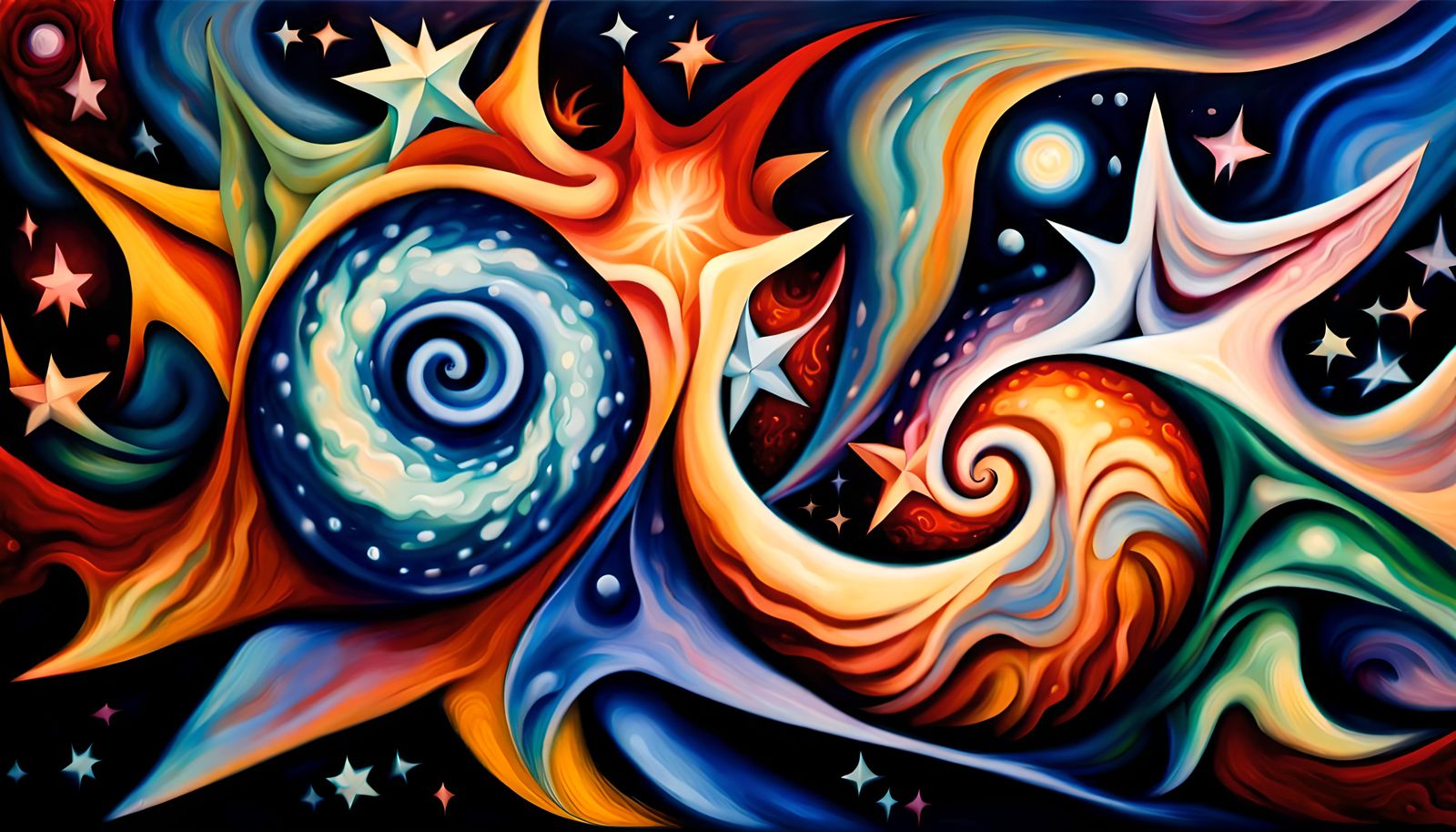 Cosmic Star Cluster Formation in Impasto Oil Style