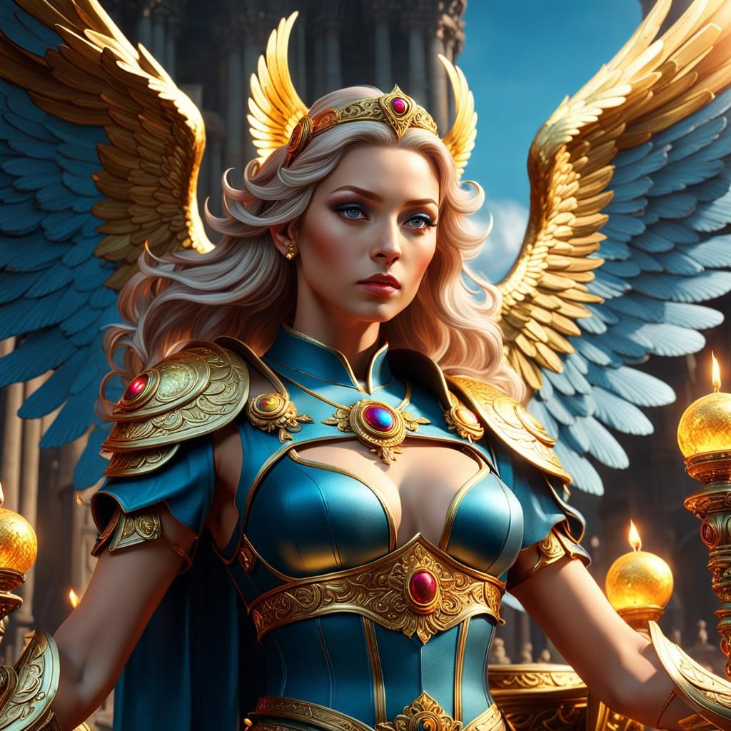 Angel Poyel: Fortune and Support in Comic Art Style