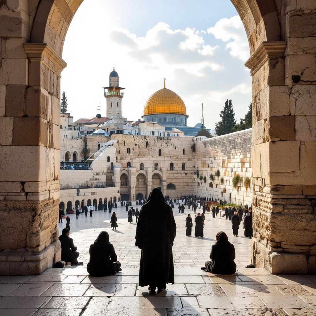 The Western Wall, Jerusalem: Realistic Landscape Photography