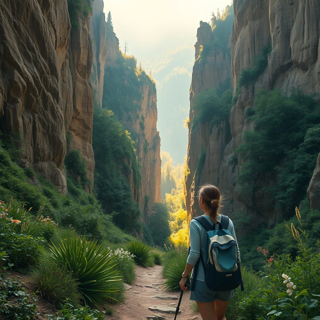 Elbe Sandstone Canyon: Serene Summer Morning Hike