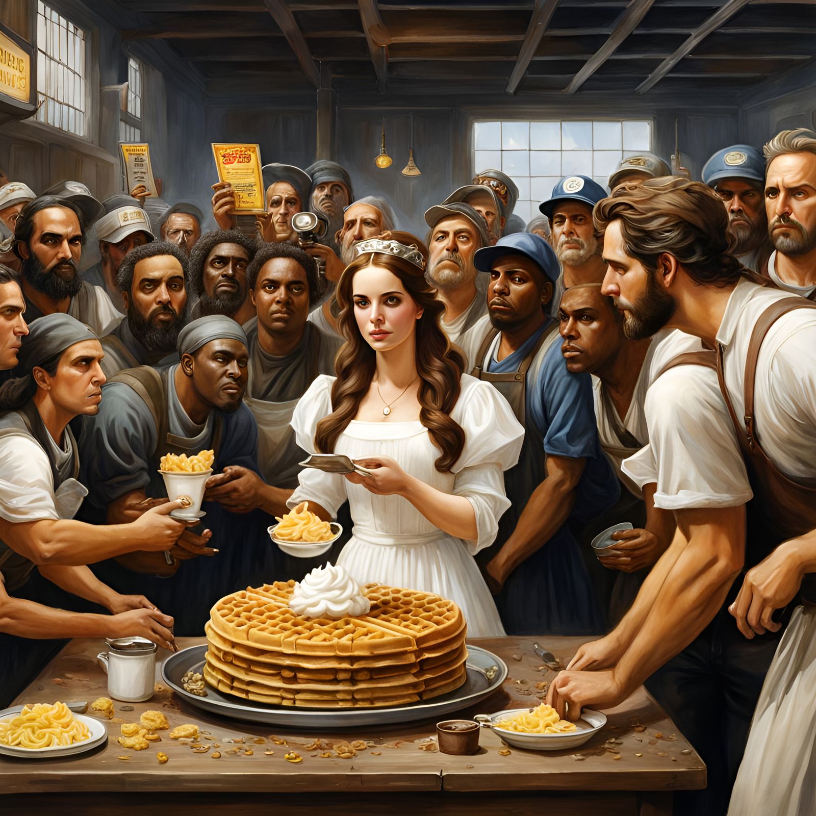 Lana Del Rey Waffle Trophy in Watercolor