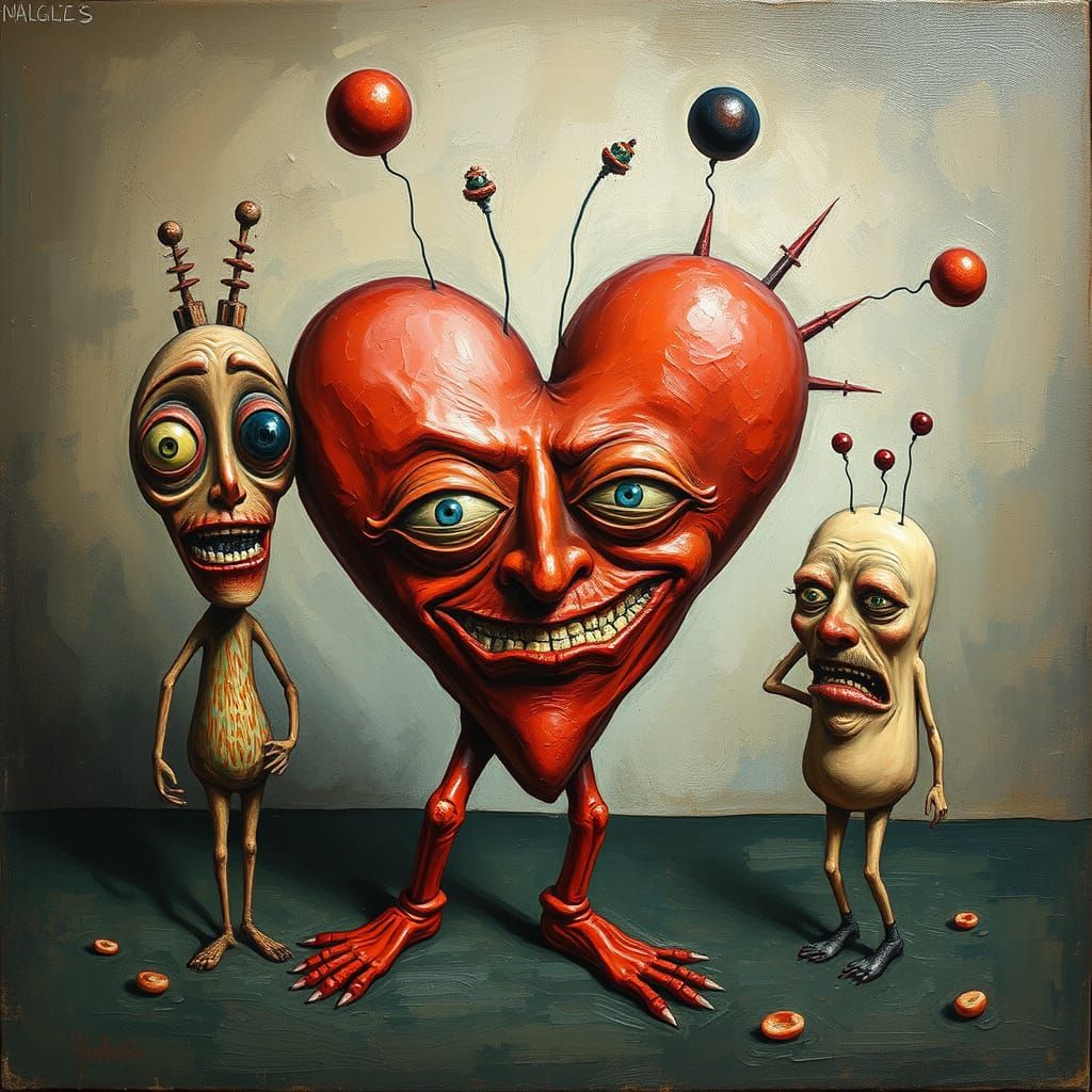 Expressionist Heart Shapes in Bizarre Creations