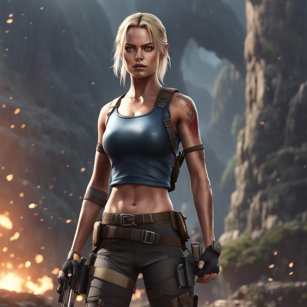 Anime Style Woman in Adventure Outfit