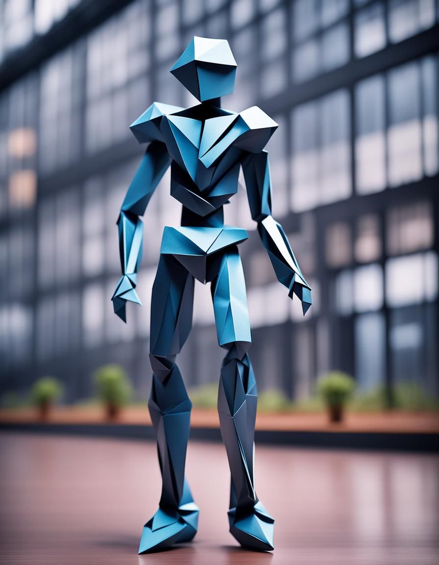 Origami Dancers in a Techno Club