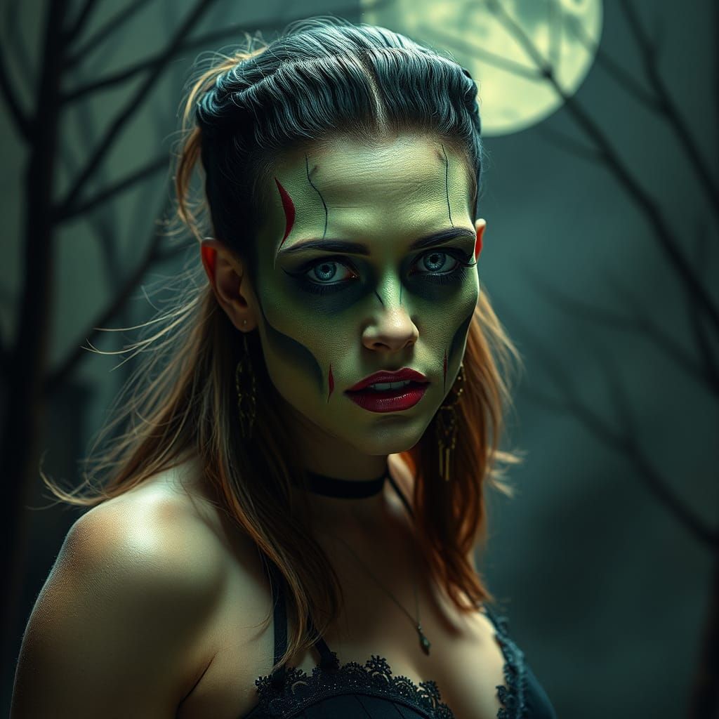 Glamorous Frankenstein Monster Portrait