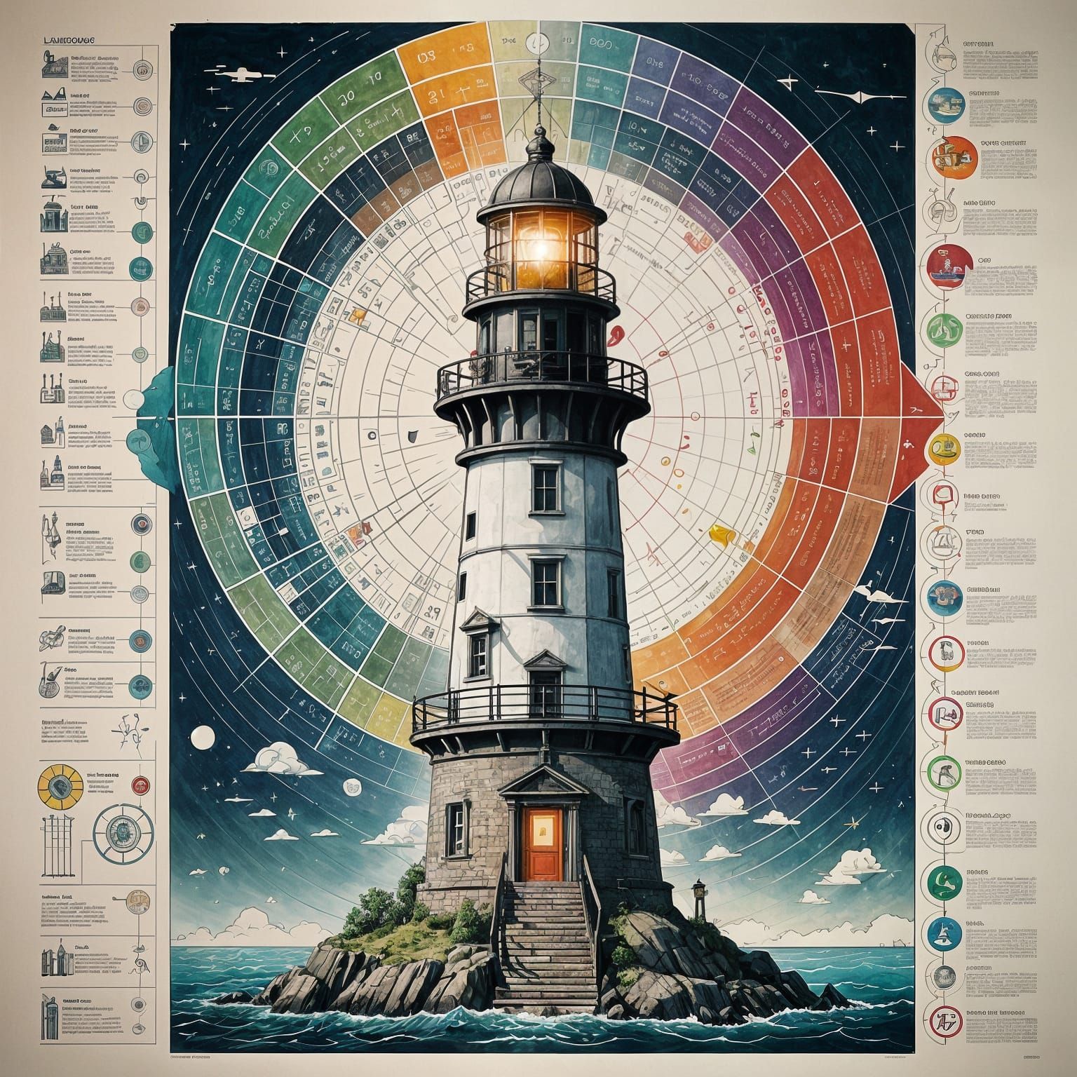 Lighthouse Angles of Light Revealed in Hyperdetailed Illustr...
