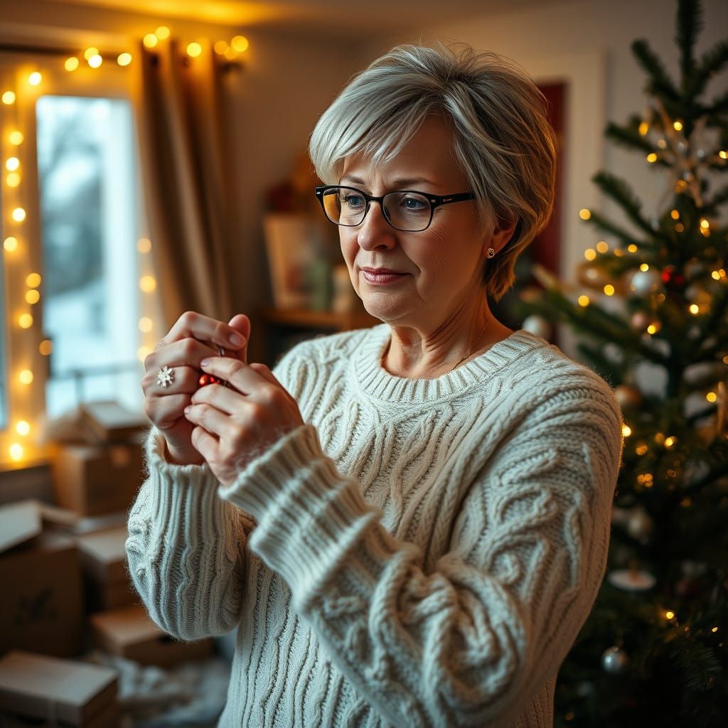 A realistic photo of a 50-year-old woman