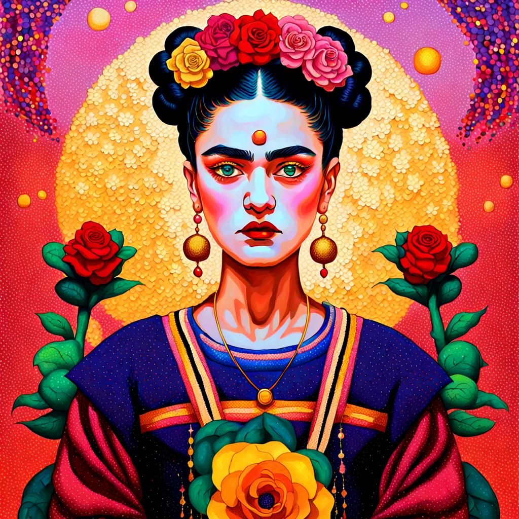 Grisly Sailor Moon in Pointillism Style