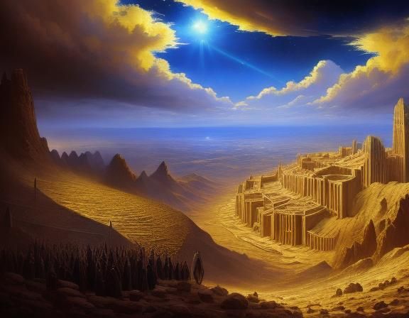 Oasis in Desert: Epic Album Cover Art