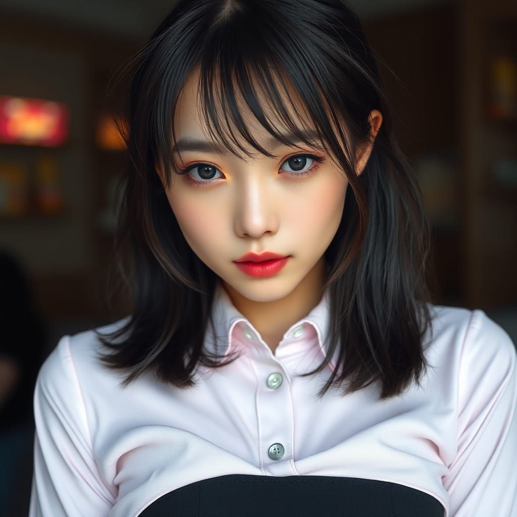 Hyperrealistic K-Pop Idol Portrait in Modern Style