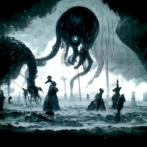 Eldritch Horror in the Style of Engravings