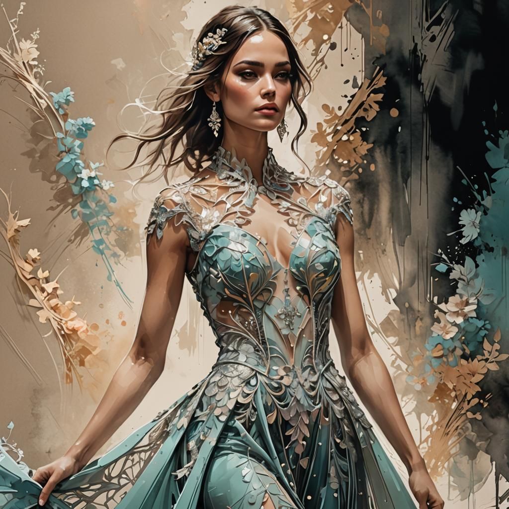 Pastel filigree fractal