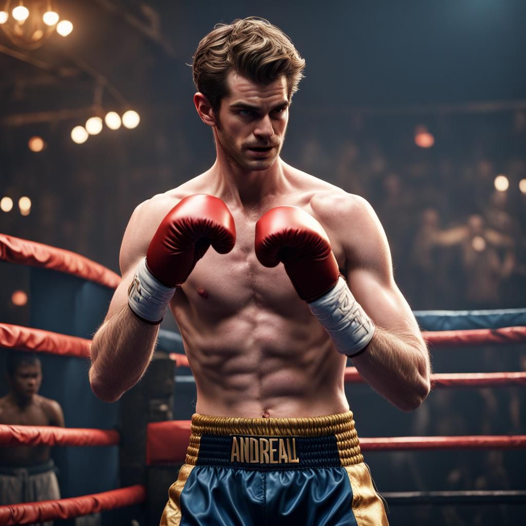 Andrew Garfield Boxing: Detailed Matte Painting