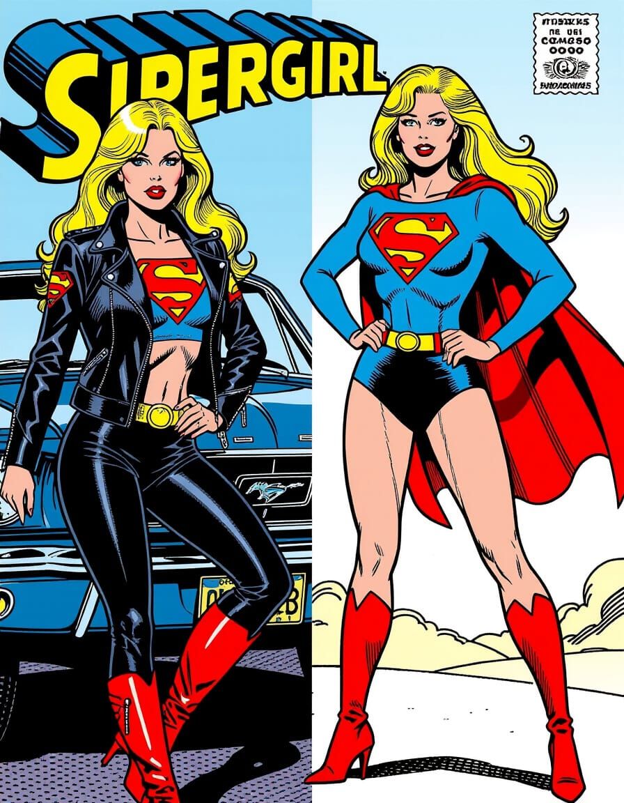 Supergirl: Biker Babe vs. Bronze Age Comic Heroine