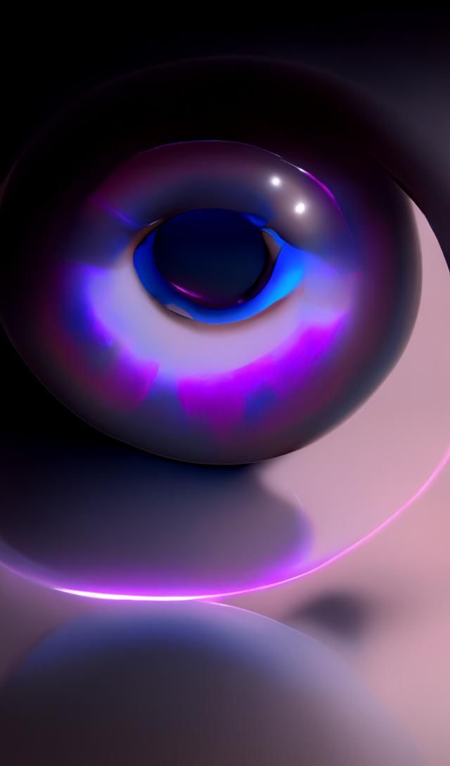 Cosmic Cloud with Hyperrealistic Eye in 8K 3D