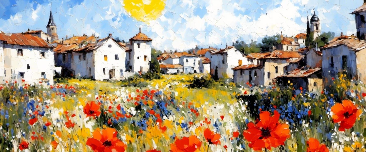 Image Created Using Impasto Style LoRA