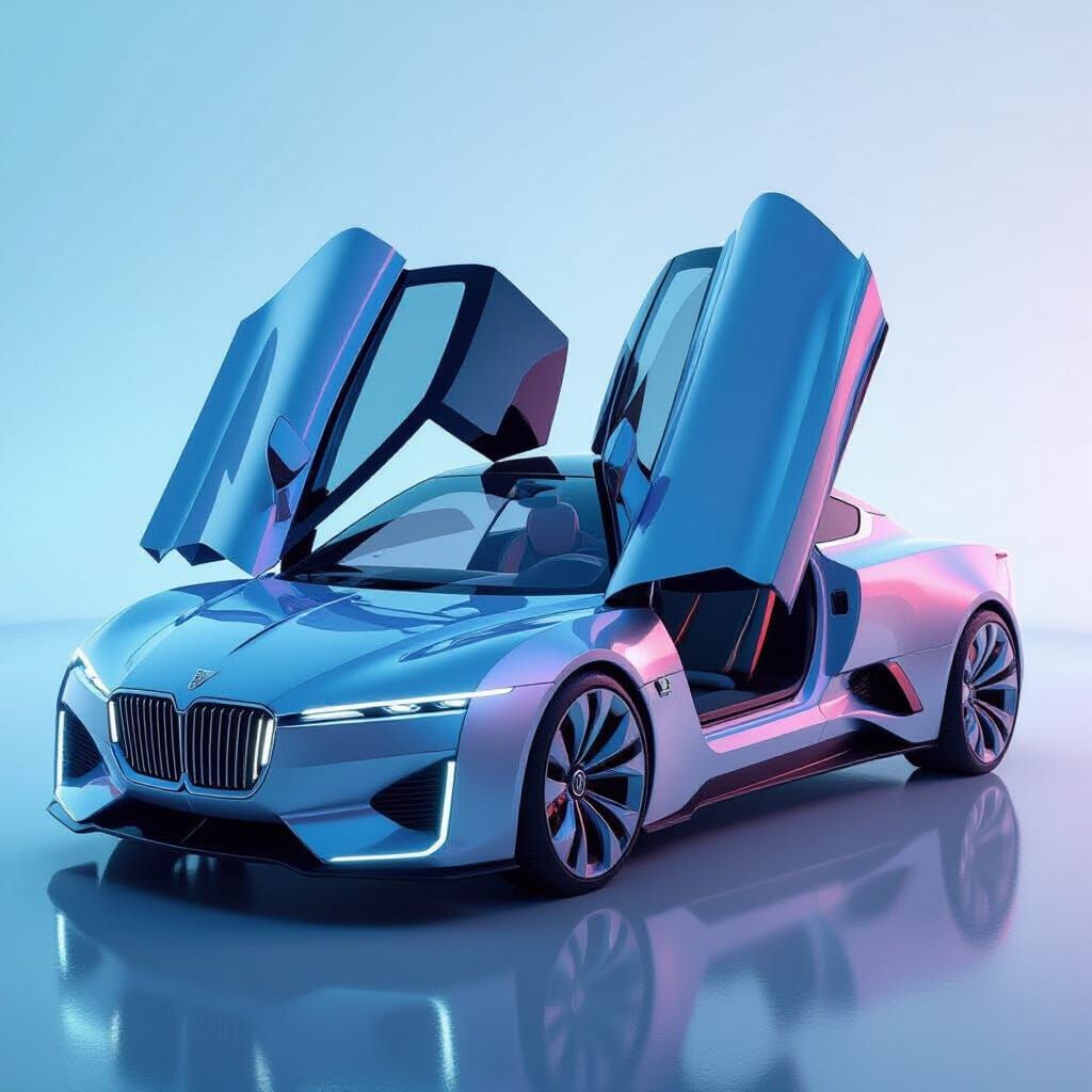 Futuristic Electric Car: Opulent and Innovative Design