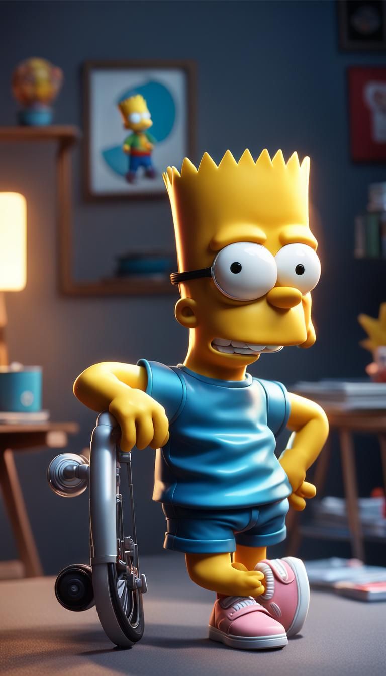 Bart Simpson as 3D Anime Bratz Doll