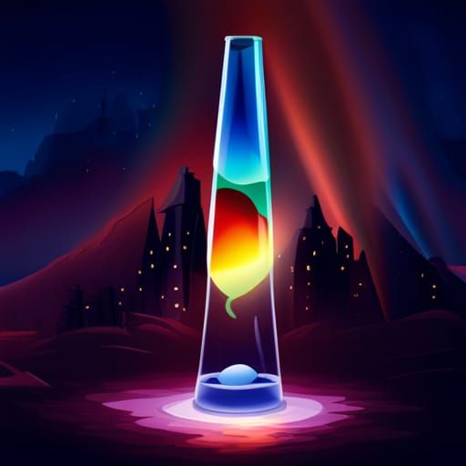 Colorful Retro Lava Lamp