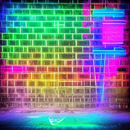 Neon Square Root of Negative One Sign in Dark Alley