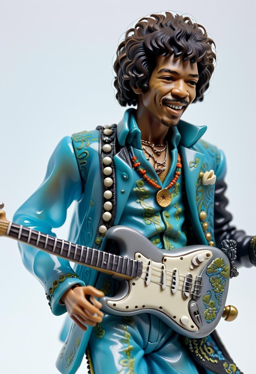 Jimi Hendrix as Plastic Action Figure