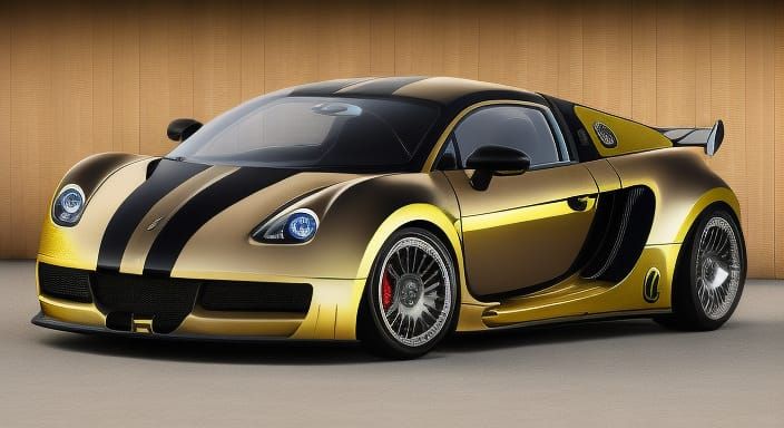 Ford Ka Bugatti Veyron Mashup: Hyperrealistic Photo