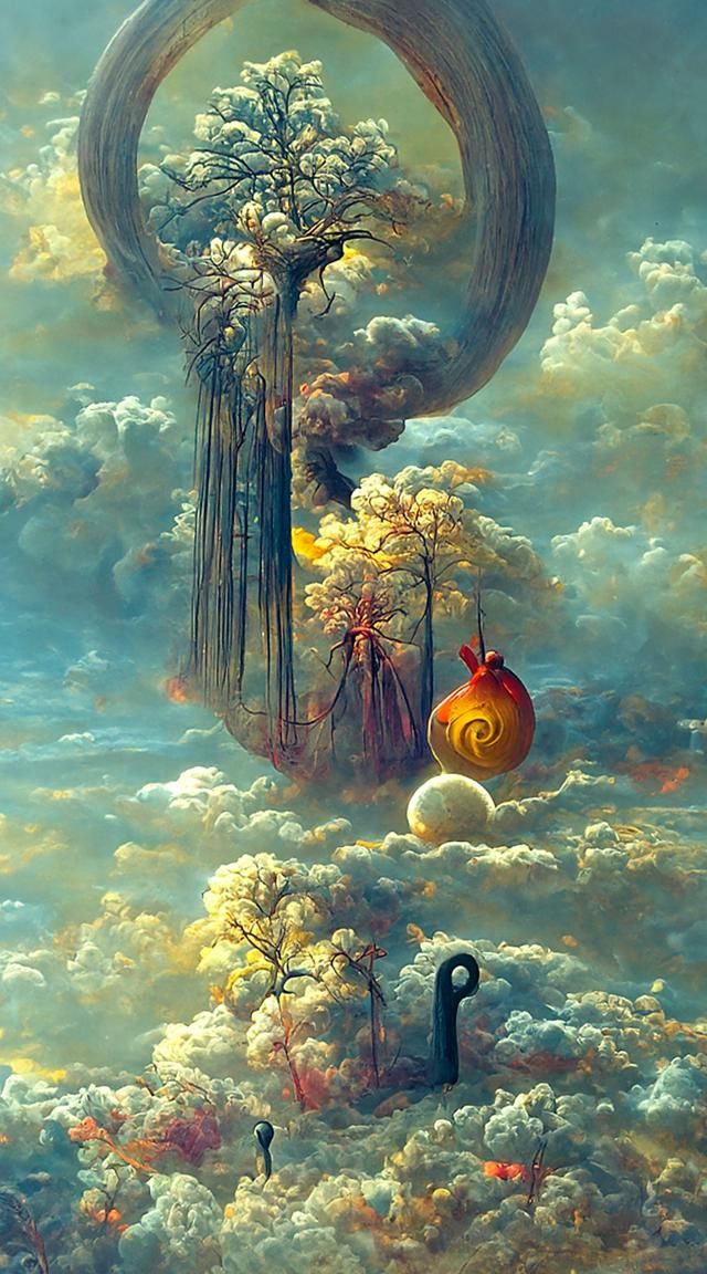 A beautifully strange painting of Meaningful Symbolism by Benoit B. Mandelbrot, Martin Johnson Heade, Lee Madgwick, and ...