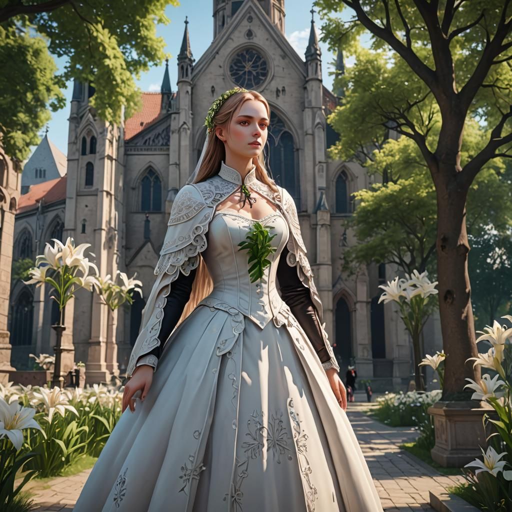 Saint Elizabeth of Hungary in Anime Style