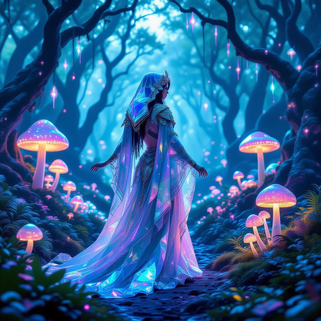 Quantum Foam Mother Nature in Naturepunk Style