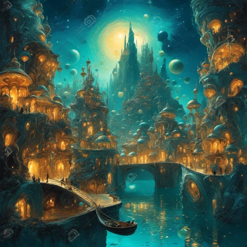 Beautiful fantasy city 6