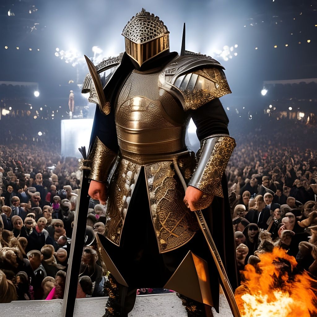 Knight in Armor Lost in Heavy Metal Moshpit