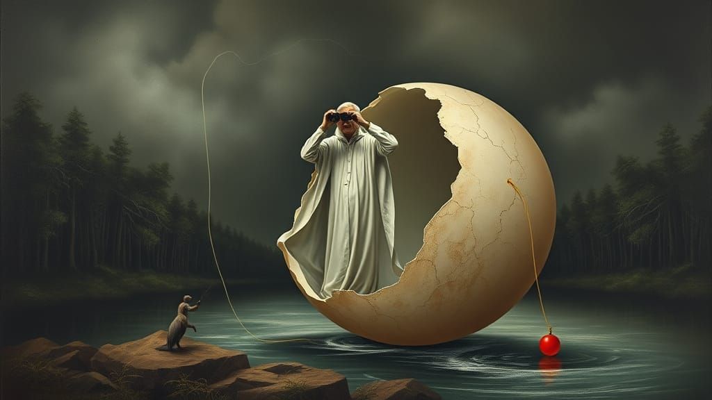 Surreal Folk Art of Emergence under the Noon Day Sun