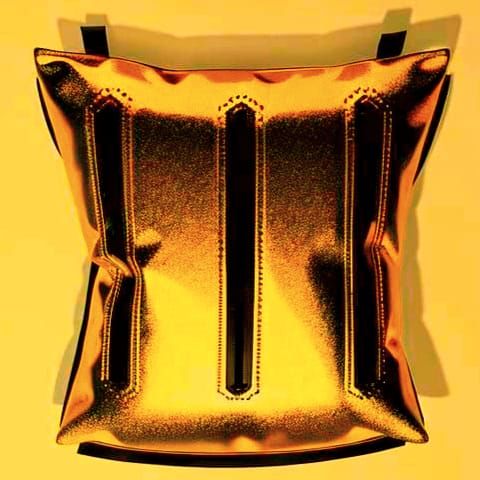 Abstract Metallic Reflection Surface