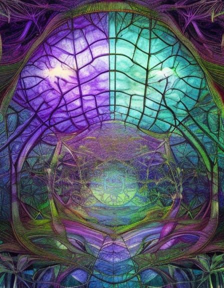 Newborn's First Breath in Jungle, Contemporary Art