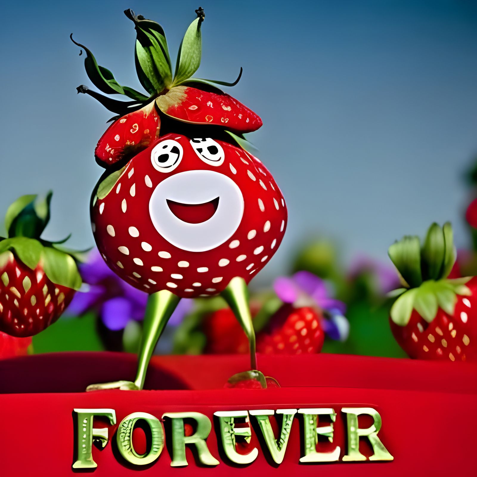 Sign Displaying the Word Forever